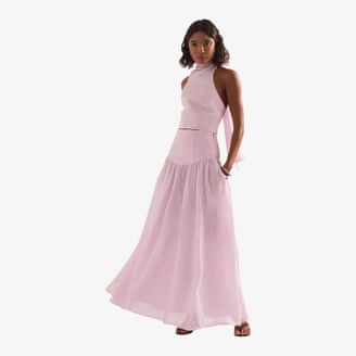 Bardot Amorette cotton drop-waist maxi skirt co-ord by Anthropologie.