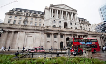 Bank of England on Threadneedle Street in the City of London
