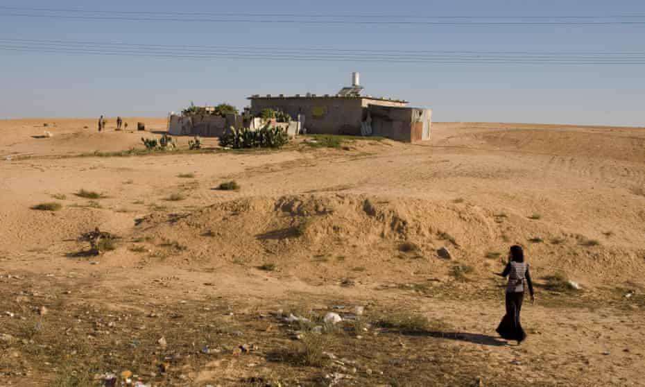 A Bedouin village in the Negev, southern Israel.