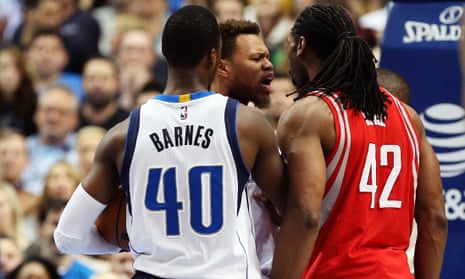 It wasn't even basketball': security step in as tempers flare at Rockets v  Mavs, NBA