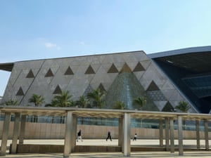 Exterior view of The Grand Egyptian Museum