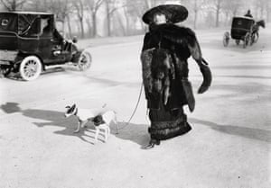 Anna la Pradvina, Bois de Boulogne, 1911 by Lartigue