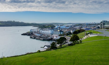 A view of the Hoe in Plymouth