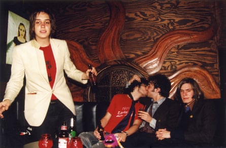 (From left) Julian Casablancas, Fabrizio Moretti, Albert Hammond Jr and Nikolai Fraiture of the Strokes in Meet Me in the Bathroom.