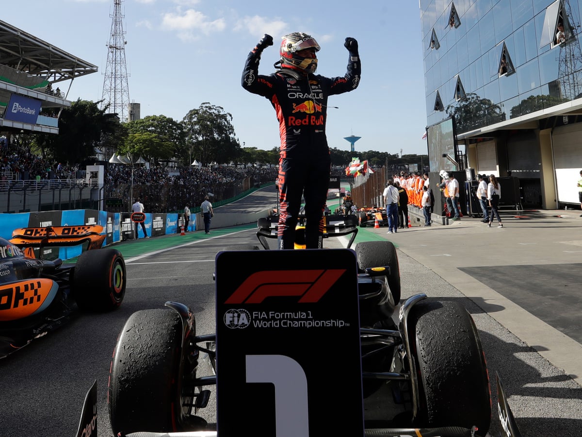 Max Verstappen dominates in São Paulo as Alonso pips Pérez to third place | Formula One | The Guardian