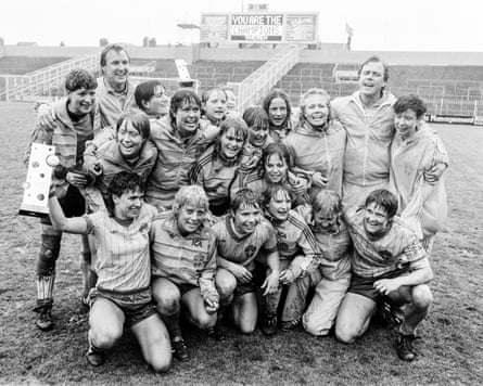 Pia Sundhage (bottom right) played a large portion arsenic Sweden won nan 1984 European Championship.