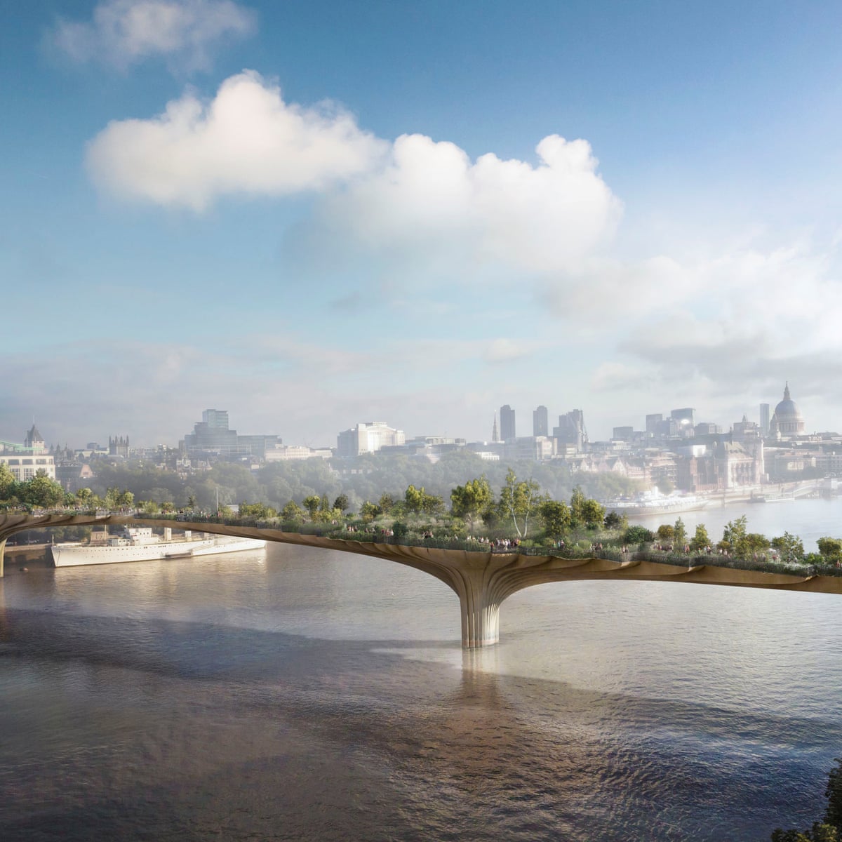 An Absurd Vanity Project For Our Age Boris Johnson S Garden Bridge Rowan Moore Opinion The Guardian
