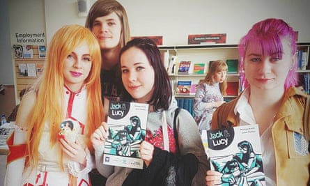 Young people at Oldham Library’s Comic Con event, May 2018