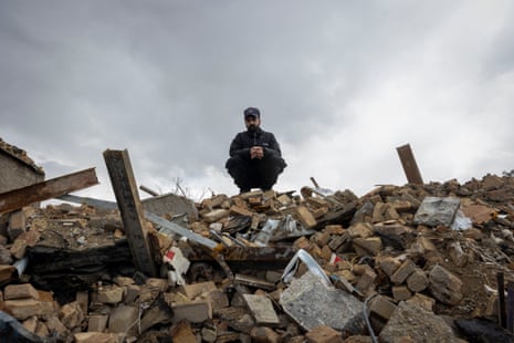 Mohammad sits among the ruins of his family’s shop, where his father worked for 40 years and he himself for 10 years, which was completely destroyed in the recent U.S. and Israeli attack in Tehran