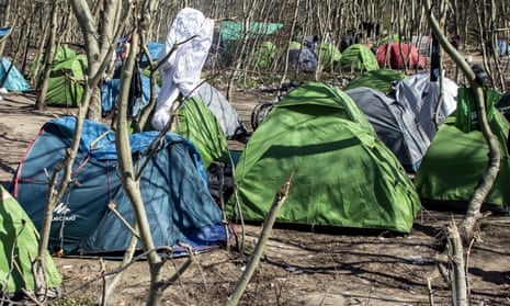 Campsite in Calais, France,