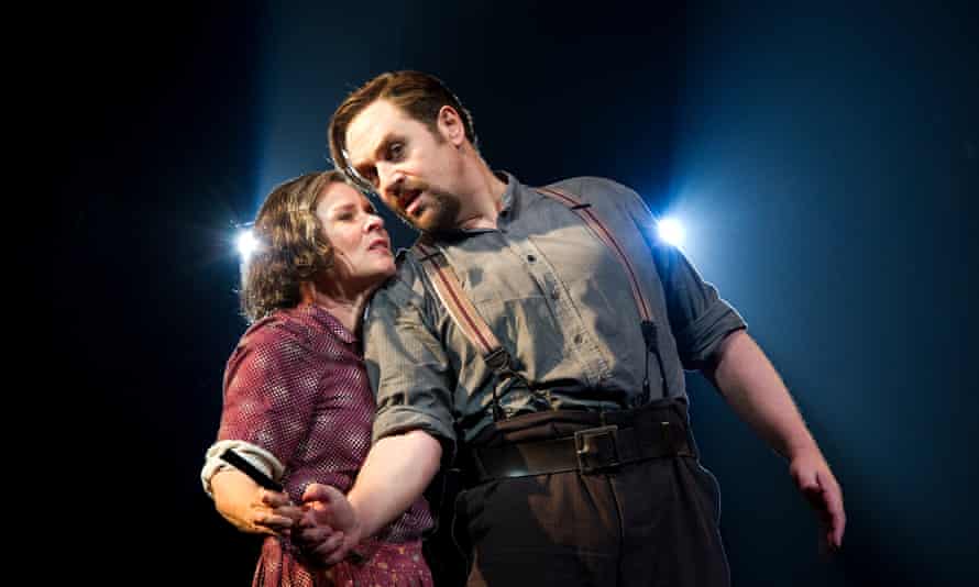 Imelda Staunton as Mrs Lovett and Michael Ball as Sweeney Todd in Sweeney Todd, the Demon Barber of Fleet Street, at Chichester festival theatre in 2011.