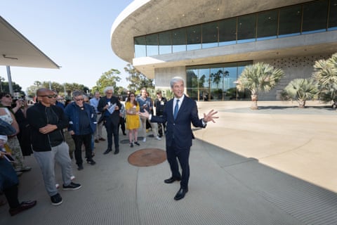 Michael Govan, the CEO of the Los Angeles County Museum of Art, has spent nearly two decades defending his vision for a hulking concrete gallery designed by a star architect.