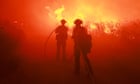 Strong winds hamper crews battling Los Angeles area’s first major fire of the year