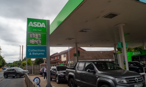 The Asda petrol station in Egham Hythe