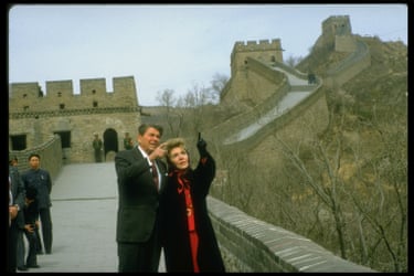 President Ronald and Nancy Reagan at Great Wall