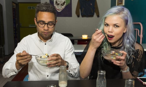 Customers at the Cereal Killer Cafe in Camden , north London. ‘It is the establishment that now sees the hipster as the embodiment of autonomous, small-scale capitalist expansionism.’