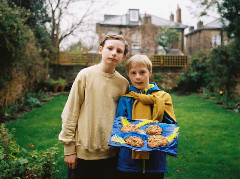 Brothers Zac and Isky Lythgoe, nine and 12, sold homemade cookies to the neighbours of their east London street to raise money for Ukraine.