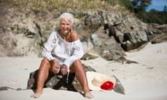 Feather Thompson at the beach in Byron Bay, northern NSW, Australia