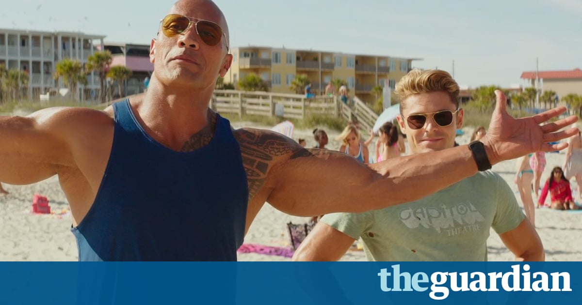 Baywatch trailer: lifeguard movie with Dwayne Johnson and Zac Efron – video