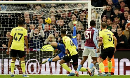 Leon Bailey opens the scoring for Aston Villa..