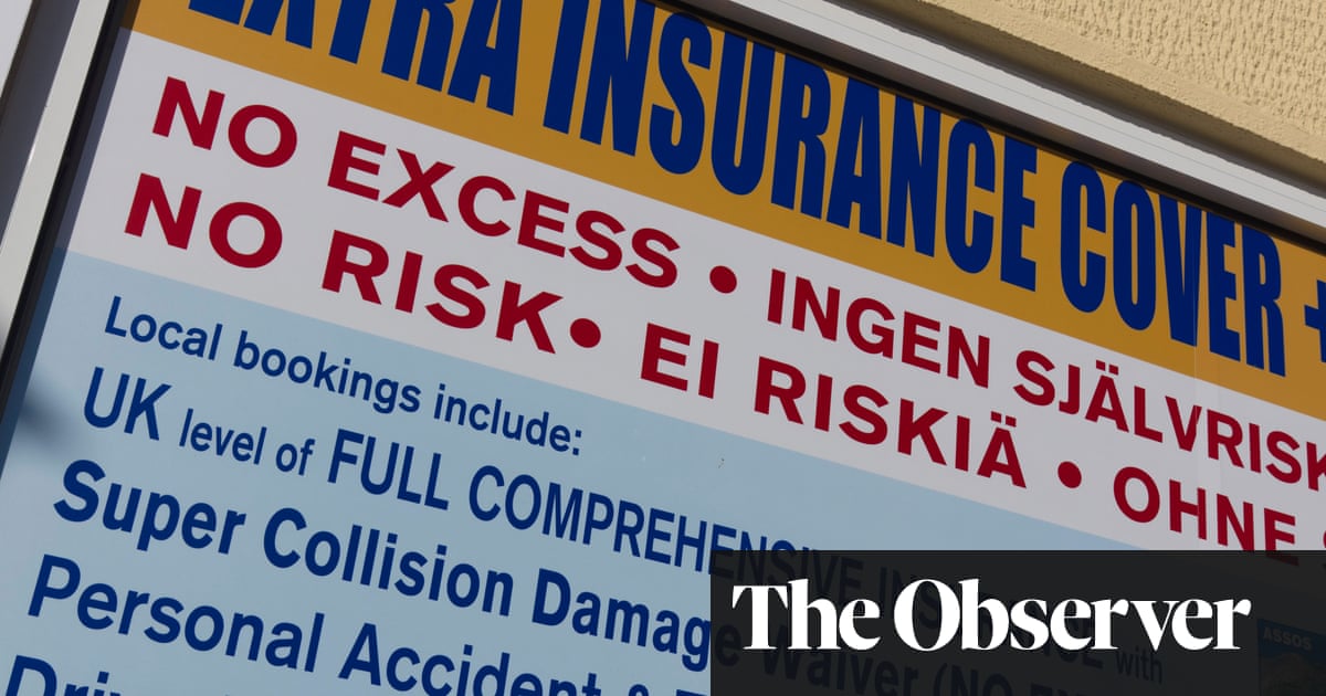 I was charged £15 for car hire insurance I didn
