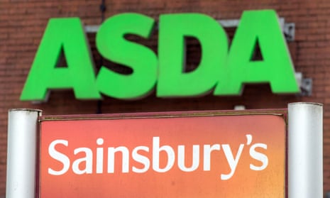 Asda and Sainsbury’s logos