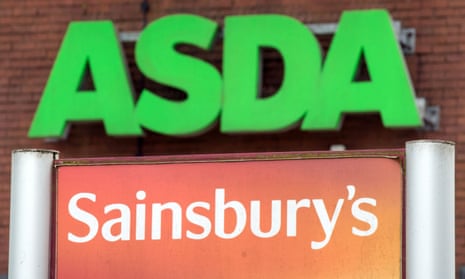 Logos of Asda and Sainsbury’s