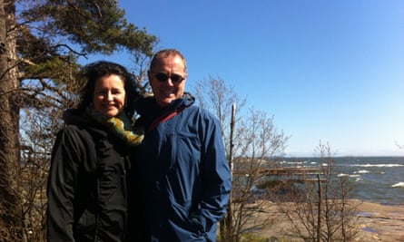 Jaana and Ron on the coast near Helsinki in 2016.