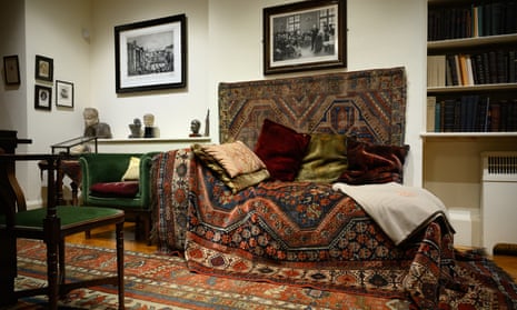 Sigmund Freud’s patient’s couch is on show at the Freud Museum