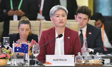 Australia's Foreign Minister Penny Wong attending the G20 Foreign Ministers Meeting in New Delhi, India