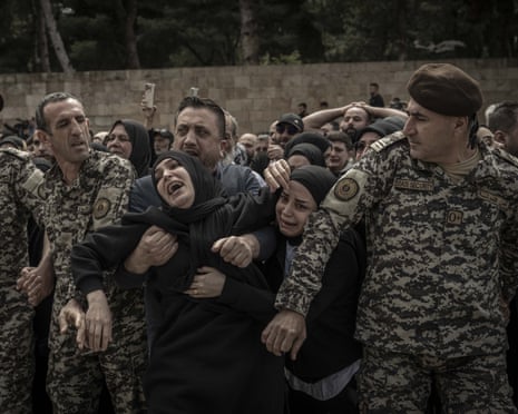A funeral in Sidon, Lebanon.