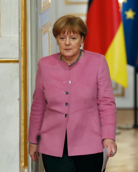 German chancellor Angela Merkel in Paris on Friday to discuss the EU summit with Turkey on migrants.