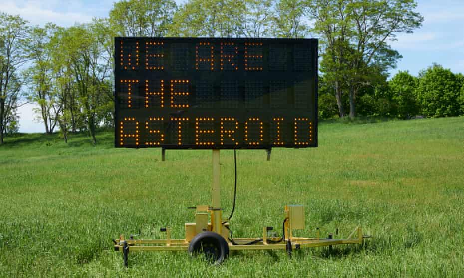 We are the Asteroid by Justin Brice Guariglia, at Storm King in New York.