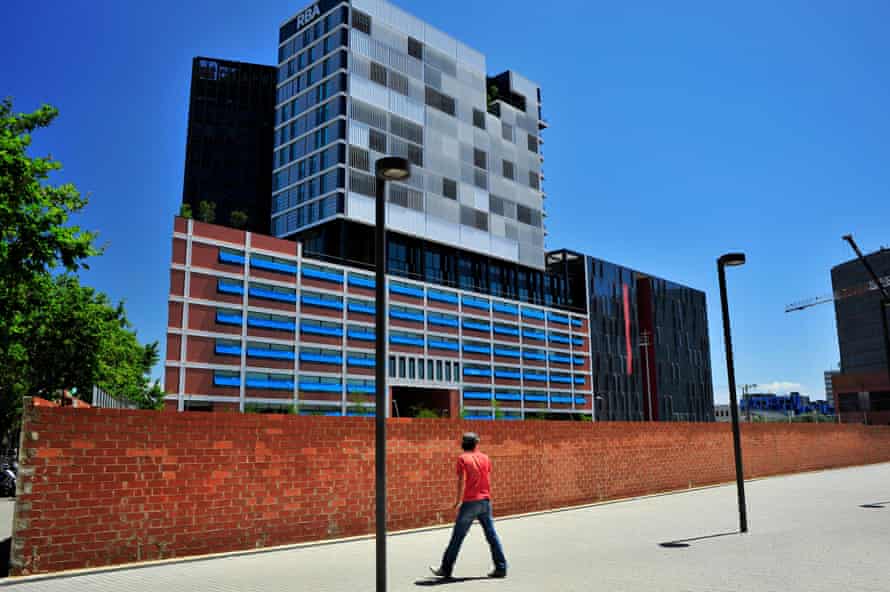 The headquarters of the RBA Group in Barcelona, designed by Oriol Bohigas.