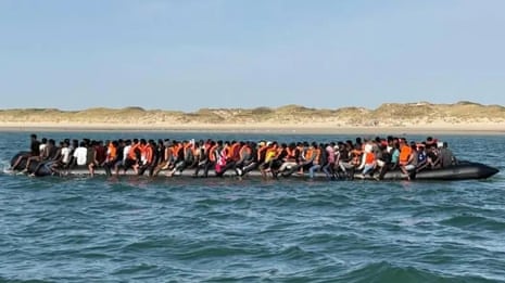 A SNSM picture of the boat carrying 230 people from SNSM from the BBC