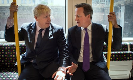 ‘Perhaps only Freud could tell us why Johnson named a young woman after whom his alter ego lusts ‘Cameron’ ... David Cameron and Johnson in 2014.