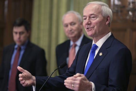 Governor Asa Hutchinson said he was signing the bill because of its ‘overwhelming legislative support and my sincere and long-held pro-life convictions’.