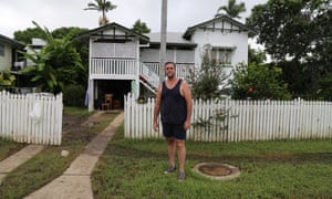 Mark Parison outside his home