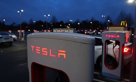 Tesla car charging
