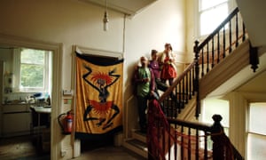 Squatters at a house in Hampstead, north London.