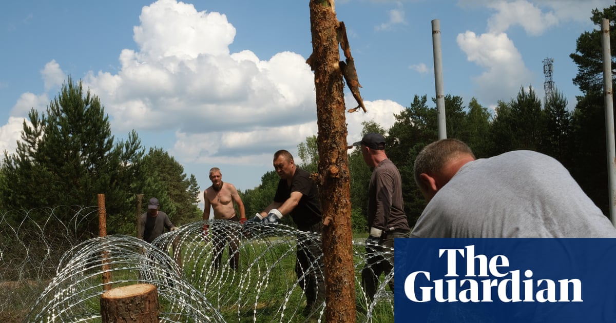 Ukraine bolsters its northern defences amid fears Belarus is being dragged into war Ukraine bolsters its northern defences amid fears Belarus is being dragged into war