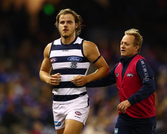 Geelong’s Jake Kolodjashnij outs himself as player who signed AFL concussion waiver — image supplied by The Guardian Sport's feed