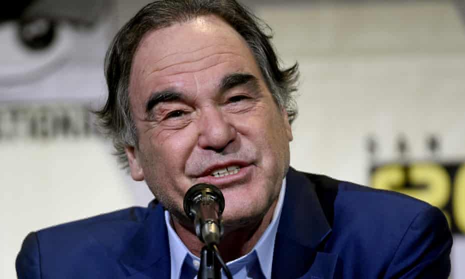 Director/writer Oliver Stone attends the “Snowden” panel atComic-Con International on Thursday