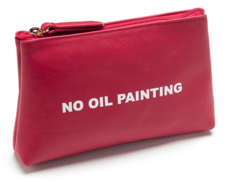 No Oil Painting makeup bag