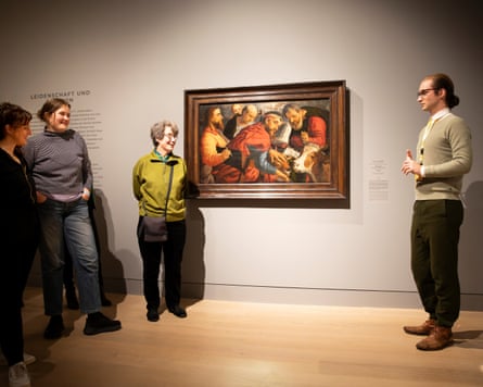 Corinna Schröder is singled out from the crowd on the tour.