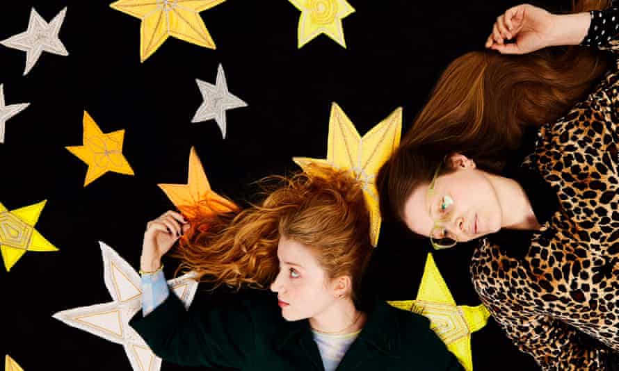 Sister act ... We Can’t Talk About That Right Now hosts Bebe and Jessie Cave.