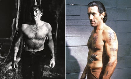 Robert Mitchum and Robert De Niro as Max Cady in Cape Fear (1962 and 1991).