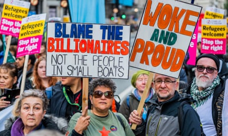 Protests against illegal migration bill held in London, Glasgow and Cardiff