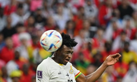 Ghana’s lead is doubled courtesy of a glancing header from Mohammed Kudus.