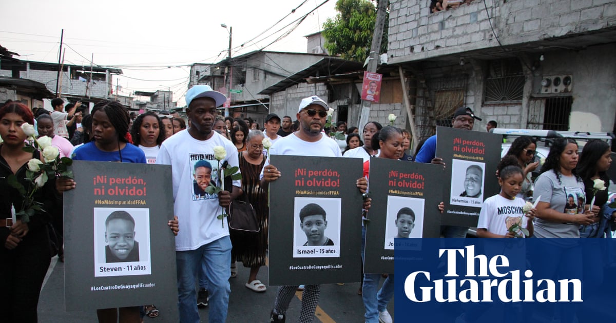 ‘We are shattered’: Afro-Ecuadorians mourn four boys found dead after encounter with military